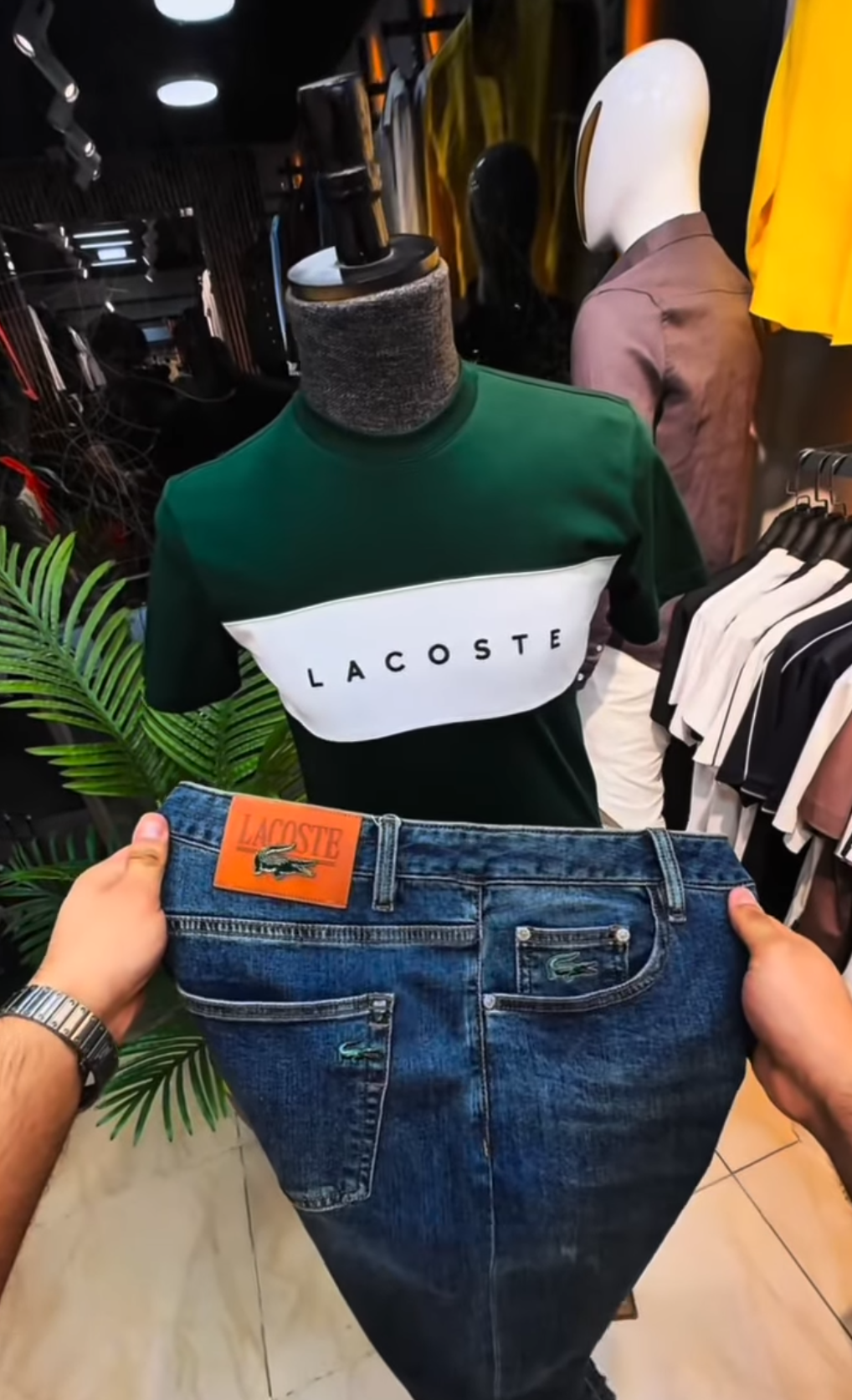 Sport Luxe Denim Set – Forest Green