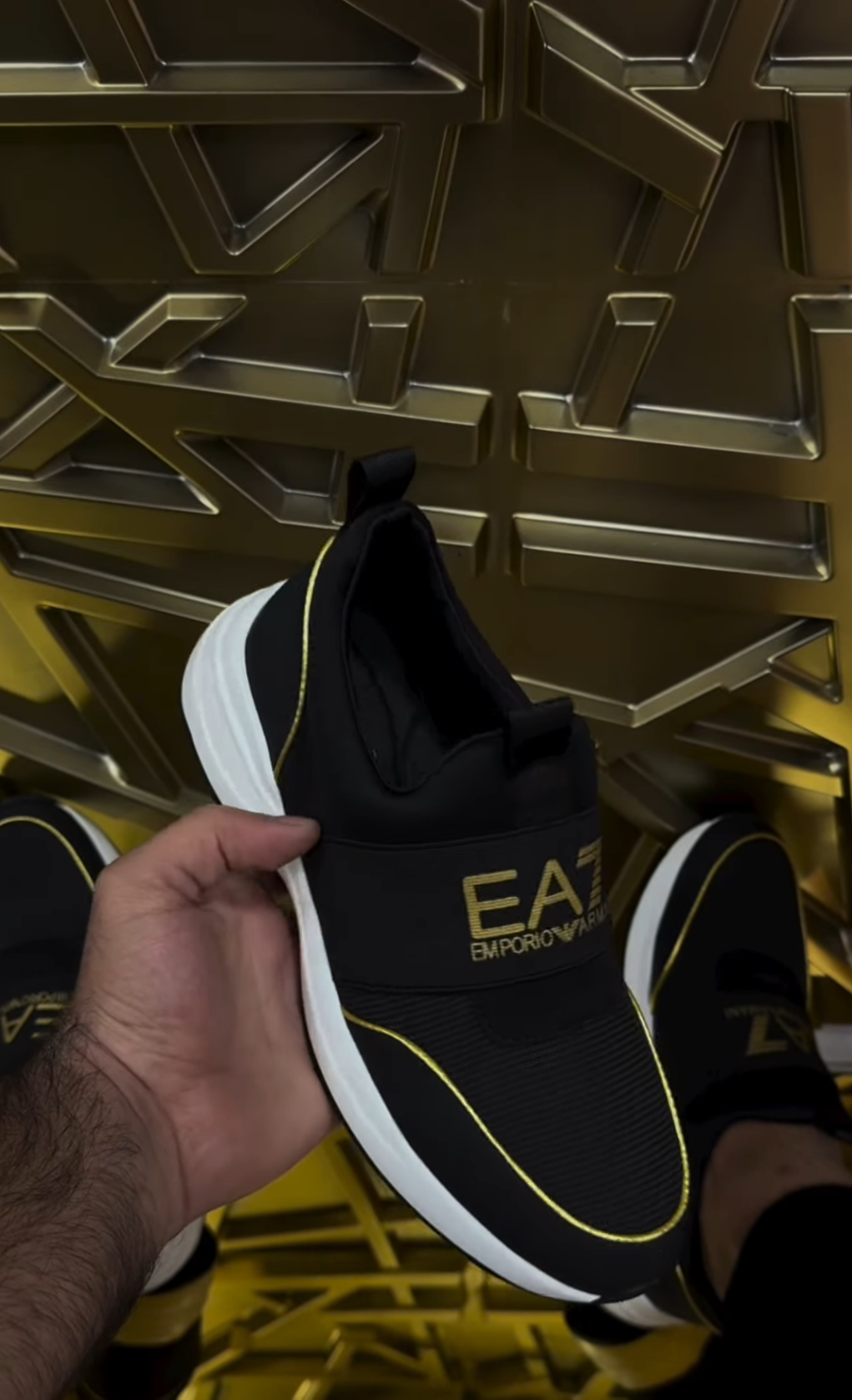 Imperial Velocity Sneakers – Black & Gold