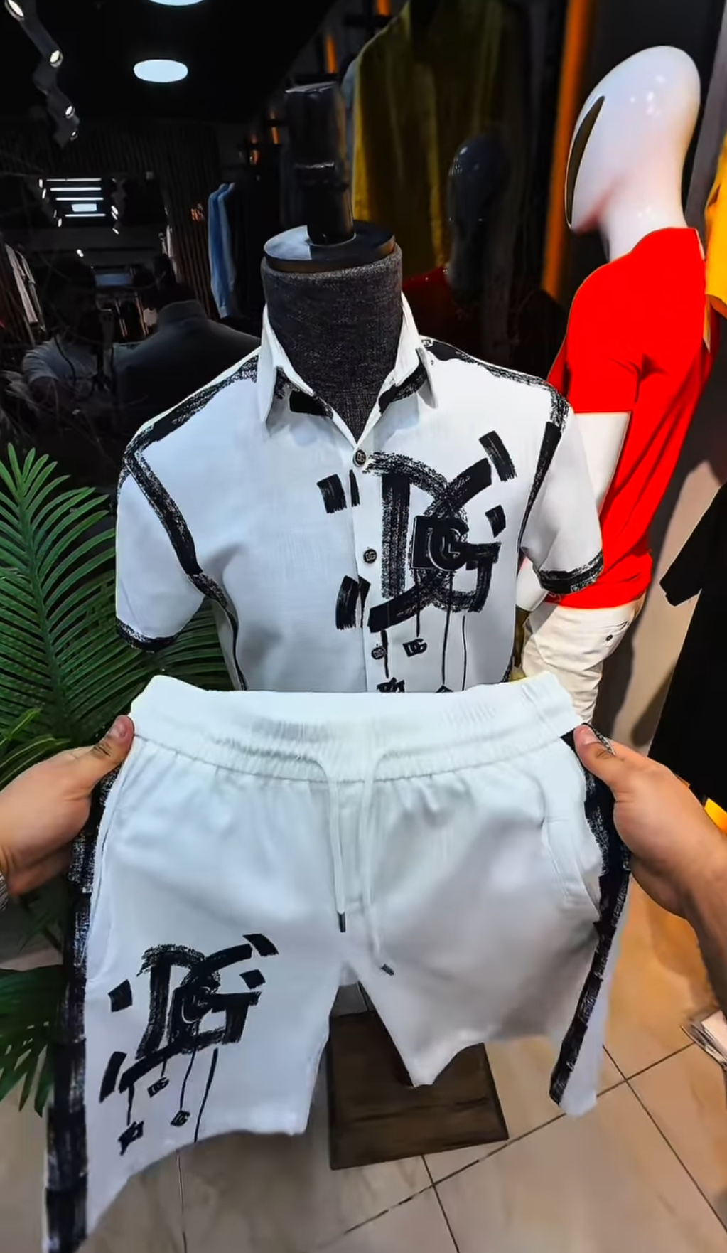 Monochrome Summer Short Set