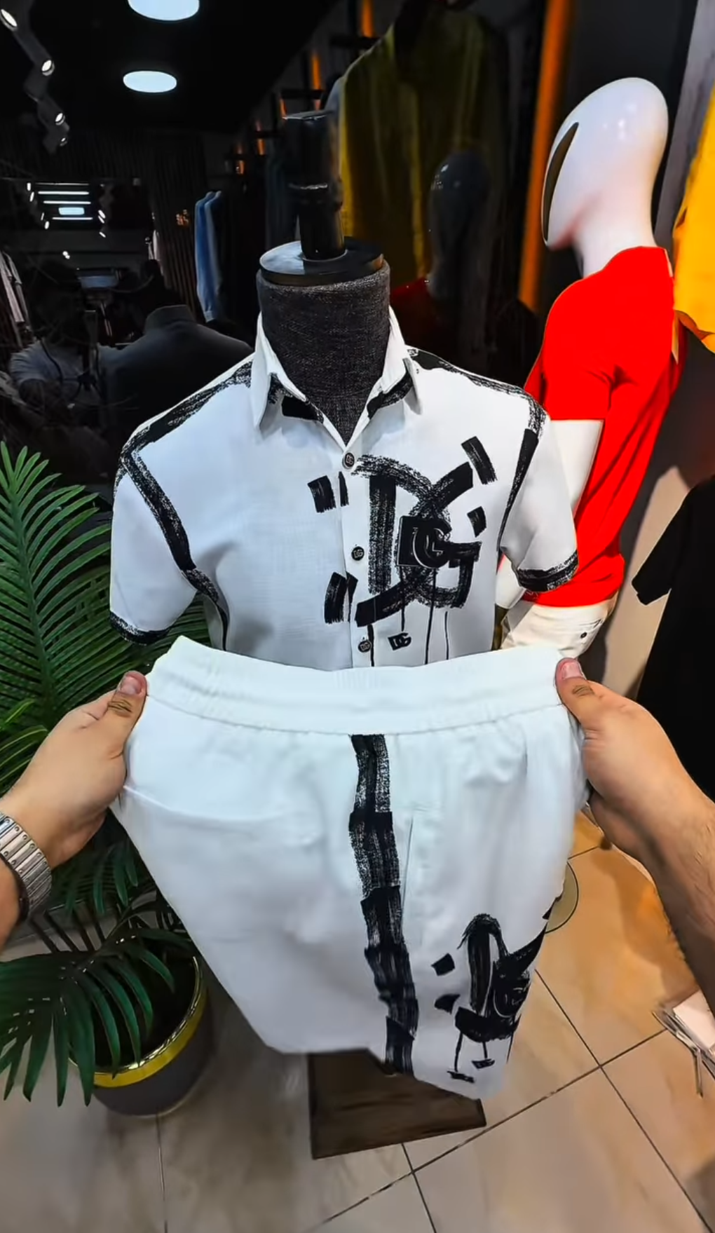 Monochrome Summer Short Set