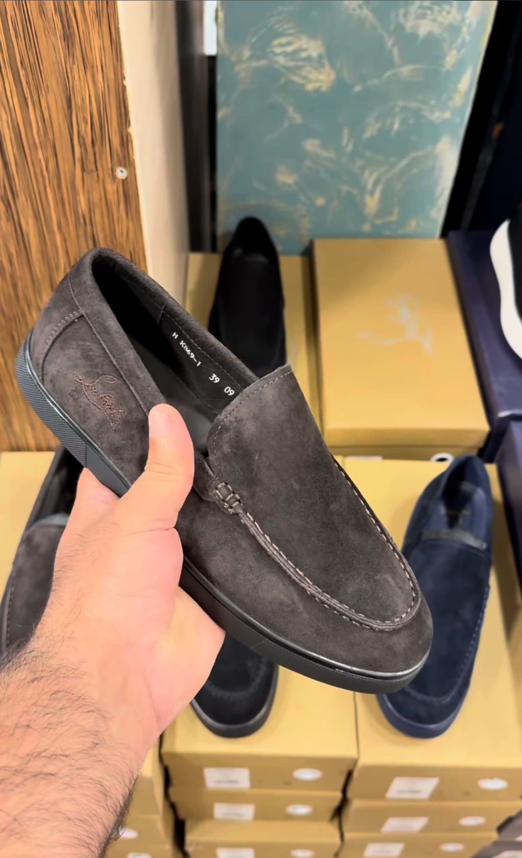 Monaco Suede Loafers – Charcoal Grey