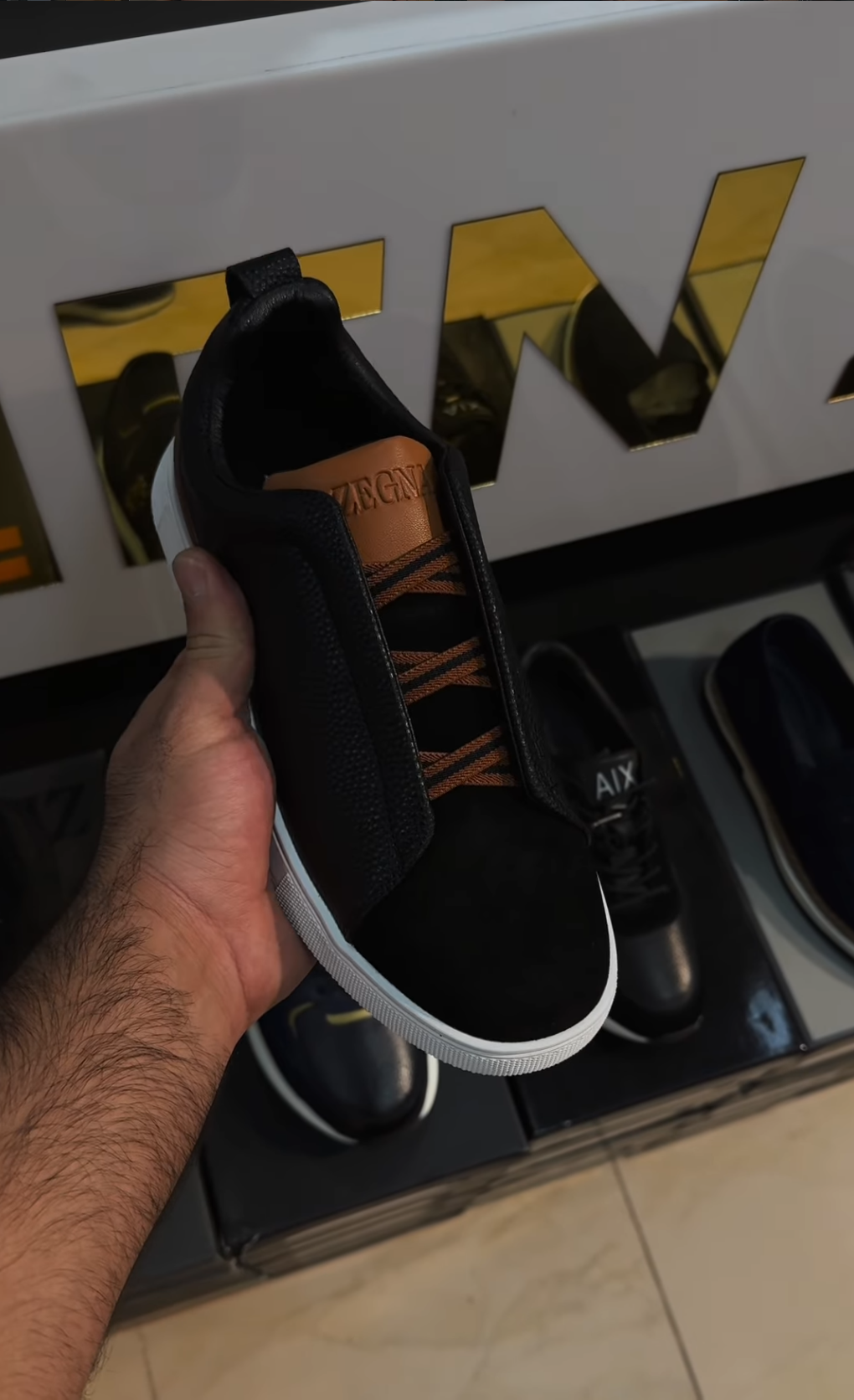 Monaco Heritage Sneakers – Midnight Black