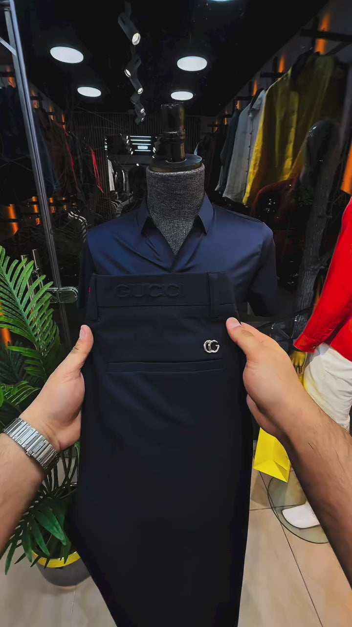 Royal Prestige Shirt & Trousers Set – Midnight Navy